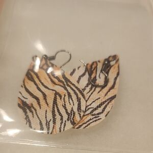 Animal Print Drop Earrings